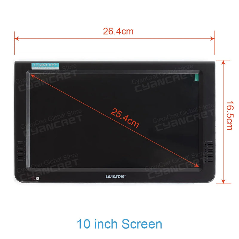 LEADSTAR D10 10inch HD Portable TV DVB-T2 ATSC ISDB-T tdt DTT Digital and Analog Mini Small Car Television Support MP4 H.265 AC3