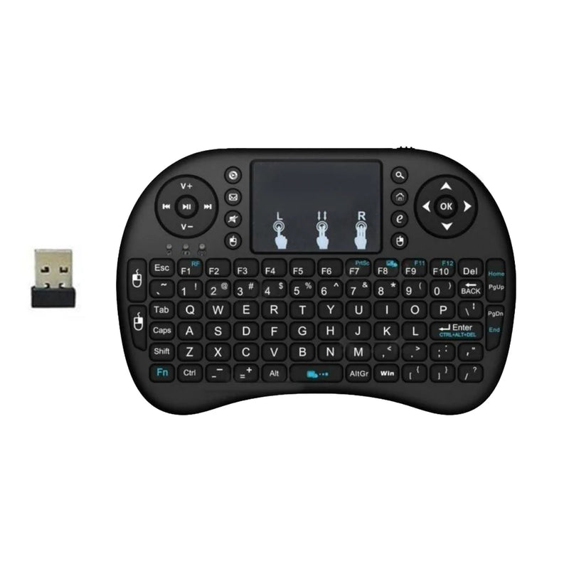 KEBIDUMEI 2.4G Wireless Keyboard Air Mouse with Touchpad Mini Remote Control Keyboard Computer Accessories for PC Android TV Box