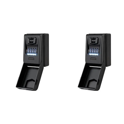 2X Password Key Box Wall Mounted Lock Storage With Led Light And Waterproof Cover High Security | SAMAG