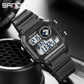 2026 SANDA 418 New Outdoor Sports Watch Men's Waterproof Countdown Digital Watch Military Men's Electronic Watch