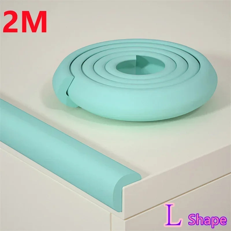 2M Baby Safety Soft Anti-Collision Foam Strip Home Table Corner Protector Tape Table Edge Protector for Baby Protection Products