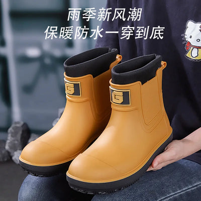New Men's Rain Boots Outdoor Short Tube Sports Shoes | SAMAG