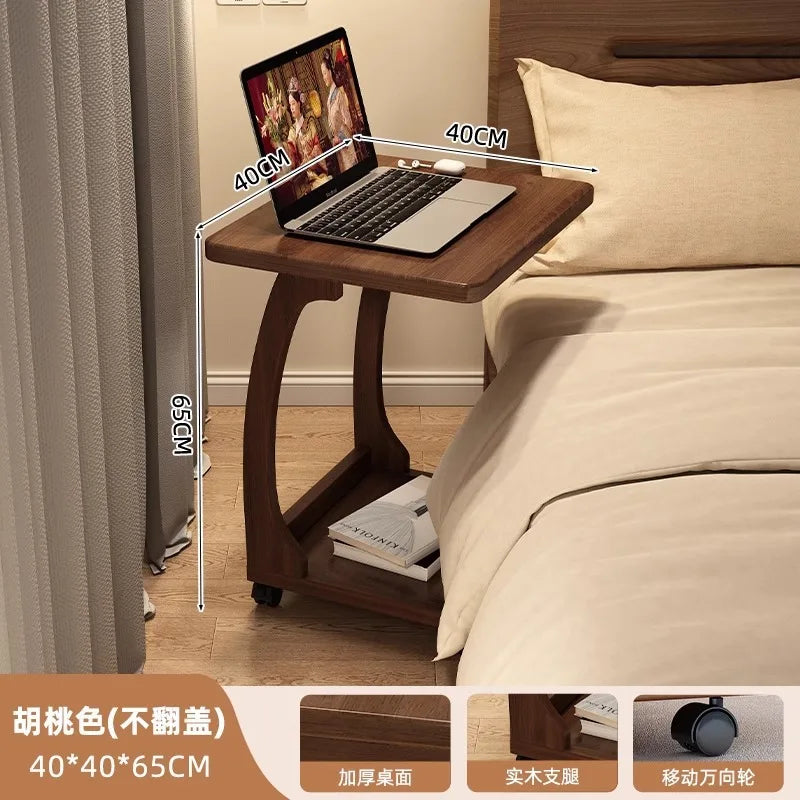 Factory Direct 2026 Bedside table Movable lifting tabl e Bedroom bedside writing ta ble Student home desk Laptop computer tab le