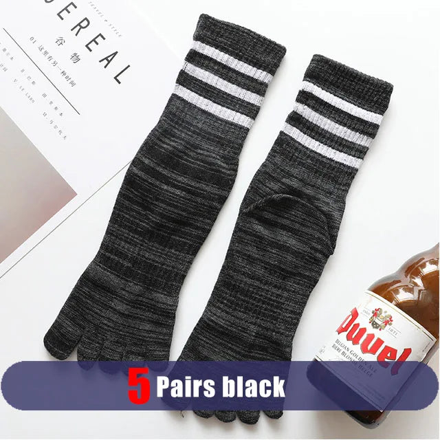 Pairs Man Toe Sport Socks Short Cotton Striped Colorful | SAMAG