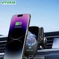 UYUXIO  Wireless Car Charger Air Vent Fast Charging Phone Holder in Car for iPhone 16 Pro Max 15 14 12 13 Samsung Android Phones