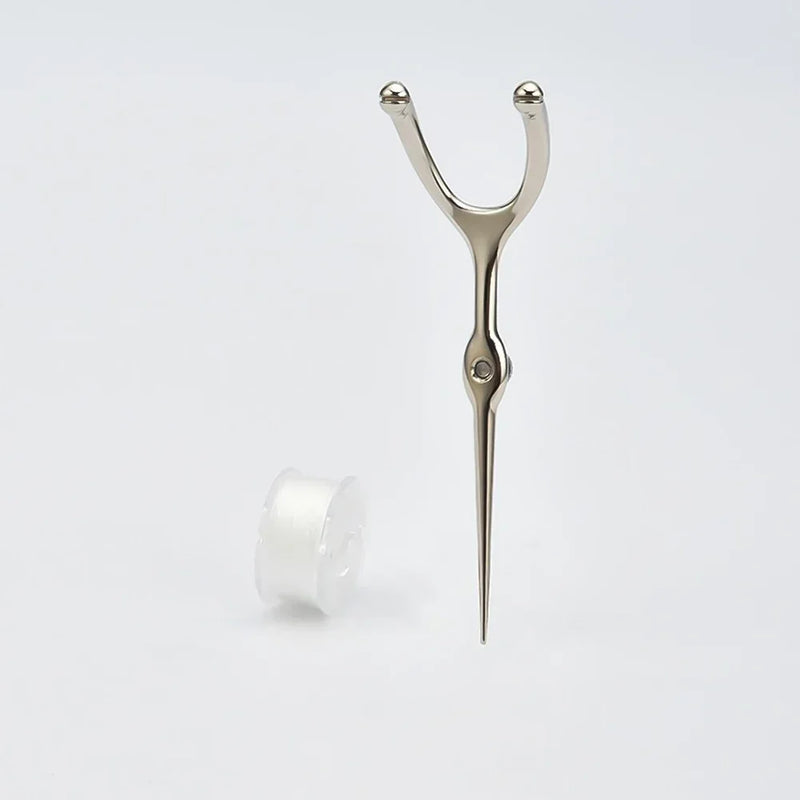 Stainless Steel Toothpick Dental Floss Portable Dental Floss 304 Oral Care Cleaning Gaps Tartar Y Shape Flossing Toothpick