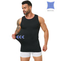 Men‘s Seamless Compression Tank Gynecomastia Chest Tummy Control Breathable Elastic Undershirt Gym Casual Base Layer