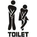 Creative Funny Toilet Wall/Door Stickers Bathroom Decoration Waterproof Decals Vinyl Wallpaper Poster Home Decor The Wall O E0O8