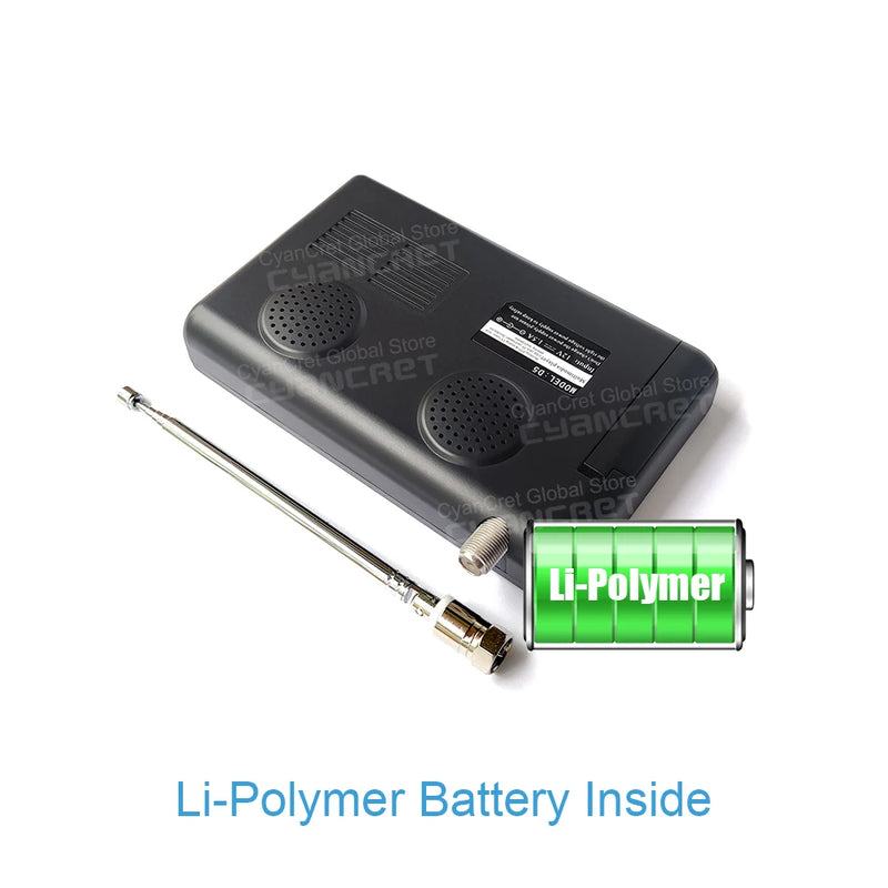 LEADSTAR D5 Portable TV Pocket TV 5 Inch DVB-T2 ATSC ISDB-T TDT DTT Digital and Analog Mini Small Car Television Support TF AC3