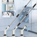 Electric Spin Scrubber 9 in 1 Cordless Cleaning Brush Telescopic Handle LED Display Wireless Bathroom Kitchen Floor Tile Cleaner