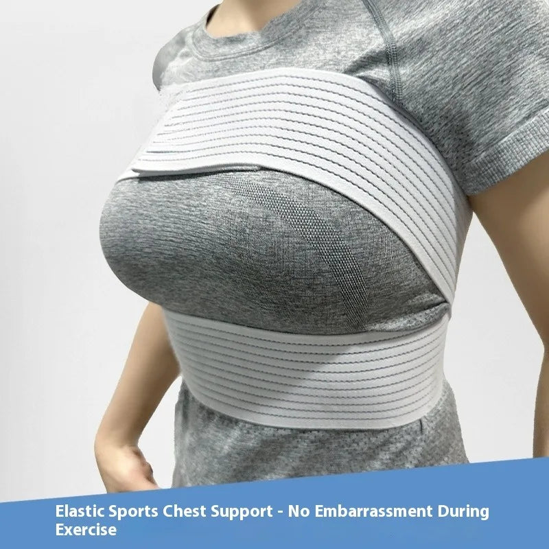 Women Elastic Workout Band Chest Support Breathable Posture Corrector Jump Rope Running Fitness Anti Shock Sports Comfortable