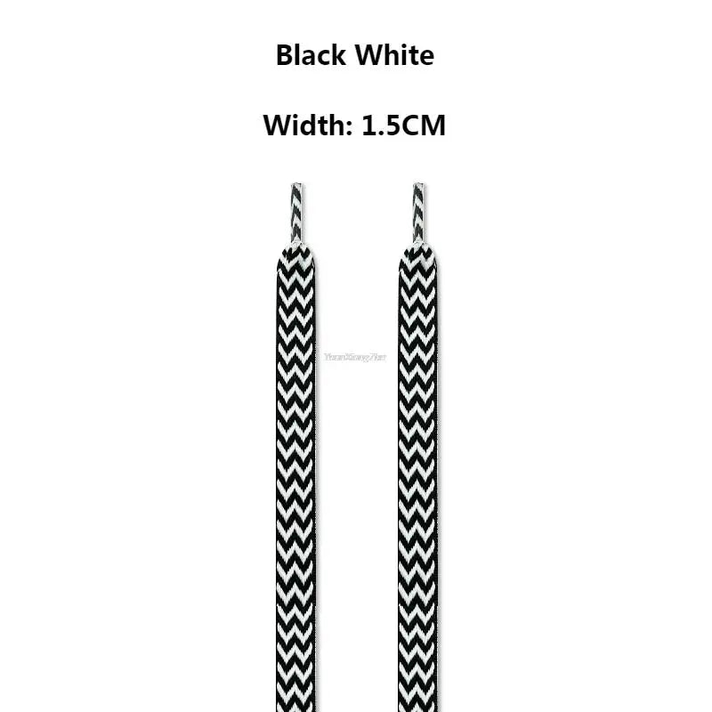 New Flat Shoelaces for Sneakers AF1 Shoe laces Width 1.5cm/2cm/3cm Shoelace luxury brand Laces Shoes 120/140/160cm Strings
