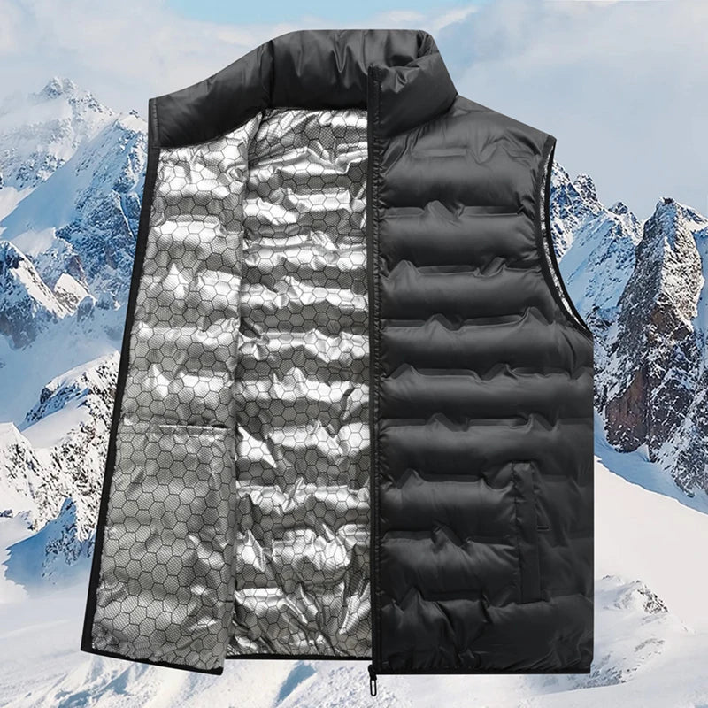 8XL Men Winter Brand Warm Vest Mens Casual Autumn Outwear Vests Waistcoat Men Outfits Fashion Sleeveless Jacket Vest Male 7XL6XL
