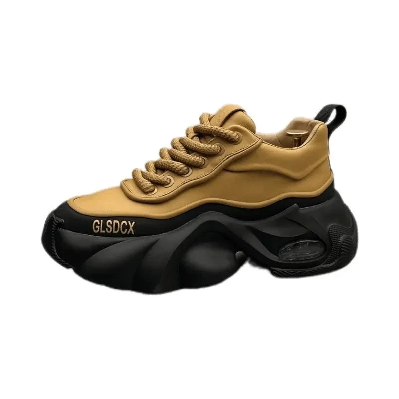 Designer Style Men Shoes  Autumn Fashion Comfortable Men's Thick Platform Sneakers Casual Shoes Sports Trainers Tenis