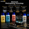 PHYHOO Professional Jewelry Electroplating Solution Kit Gold Silver Rose Plating Formula Fluid System For Workshop DIY Crafts
