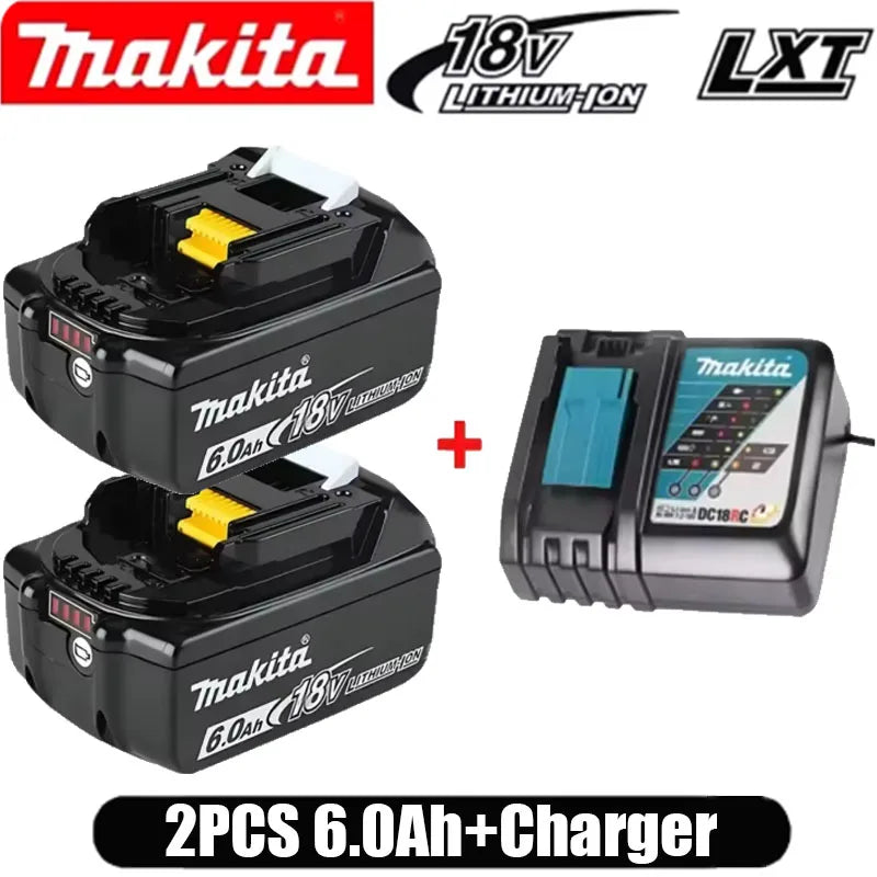 Original Makita 18V Battery 6AH Is Used for Replacing Lithium Batteries in Makita BL1840BL1830b BL1850b BL1850BL1860BL1815.