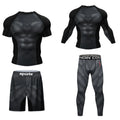 Cody Lundin Durability MMA BJJ Rash Guard Tight Exercise Jogging T - Shirts+Pants 3D Print Compression - View 11 | SAMAG