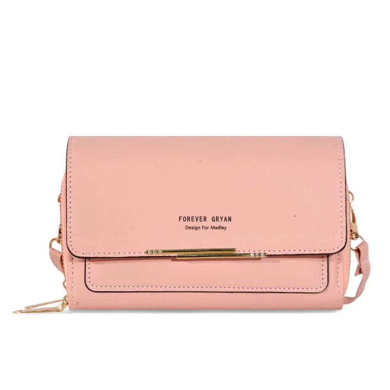 New Women Pu Leather Handbags Female Multifunctional Large Capacity Shoulder Bags Fashion Crossbody Bags For Ladies Phone Purse