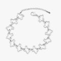 925 Sterling Silver  Vintage Love Heart Map Bracelet Fit DIY Pendant Gift Anniversary Party High Quality Jewelry