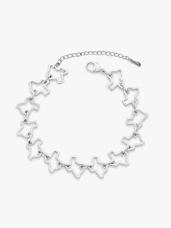 925 Sterling Silver  Vintage Love Heart Map Bracelet Fit DIY Pendant Gift Anniversary Party High Quality Jewelry