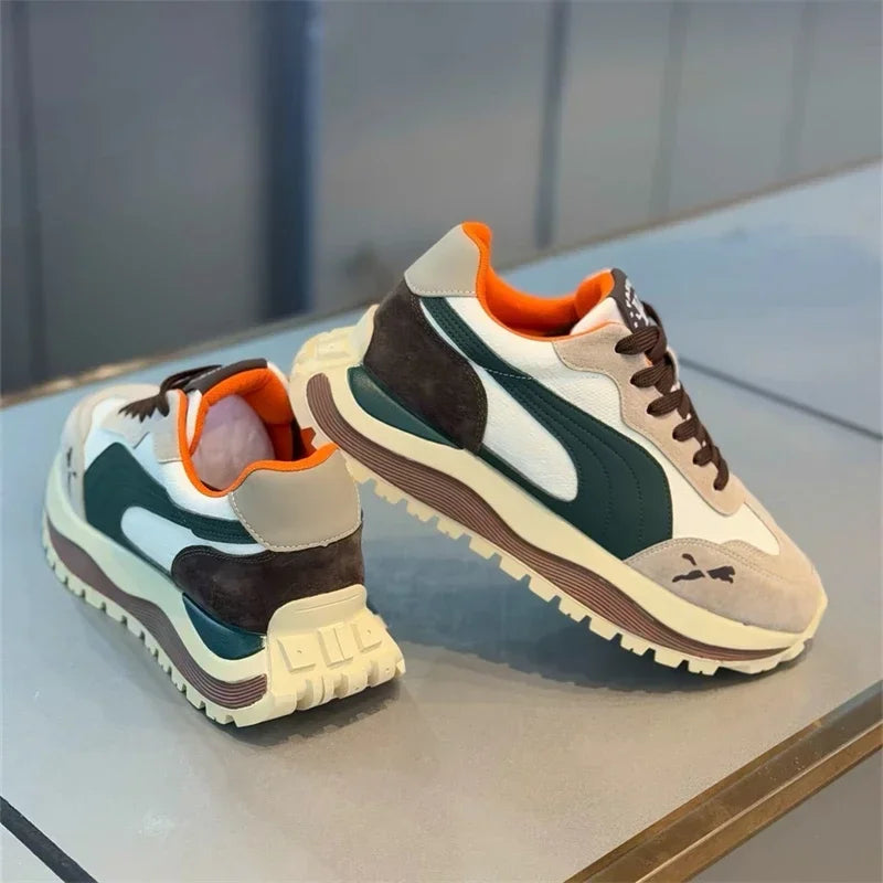 2025 Casual Shoes Men's Sports Sneakers Street Casual Platform Shoes Soft and Comfortable Non-slip Fashion Men's Shoes