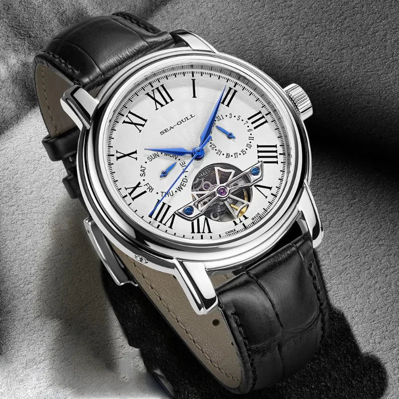SEAGULL Luxury Watch Business Waterproof Male Clock Date Stainless Steel Mechanical Watch Men Watch reloj hombre 2023 D819.622