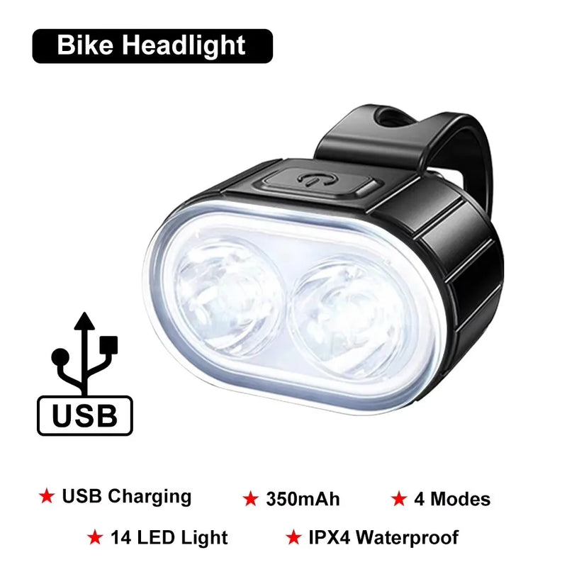 BUCKLOS Bike Lighting Front/Rear/Set Lights Bicycle Lamp Led Cycling Light Bike Lighting for Bicycle MTB Front Taillight Lantern