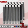 10PCS/Set Simple 3.4mm Caliber Ink Cartridge Blue/Red/Black Plastic Material Fountain Pen Refill Simple Design Pen Ink Students