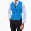Fashion Solid Vests for Men Casual Style Sleeveless Male Fashion Waistcoat 1 Piece Slim Fit Beach Prom Party Suits Vest