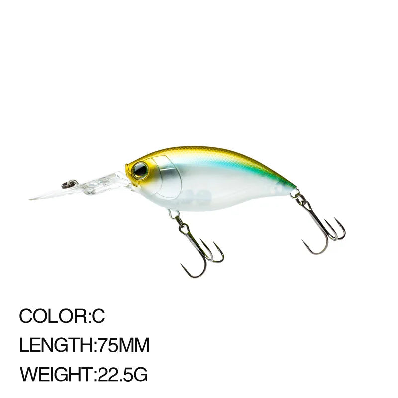 70mm/21g 75mm/22.5g Crankbait Fishing Lures Artificial | SAMAG