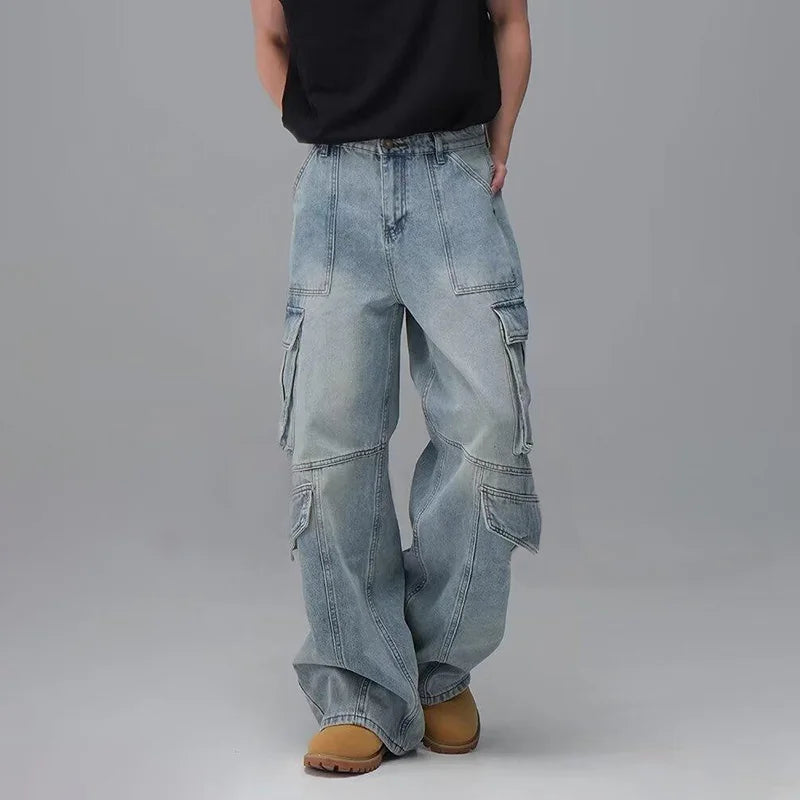 Men'S Spring And Summer Multi Pocket Workwear Design | SAMAG