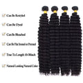 30 32 Inch Deep Wave Human Hair Bundles Curly Hair Burmese Weaving Raw Unprocessed Tissage Double Weft Virgin Hair Extensions
