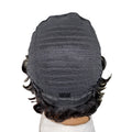 Elegant Human Hair Wave Pixie Cut Wig Layered Style For Women 180% Density Machine Made Hair