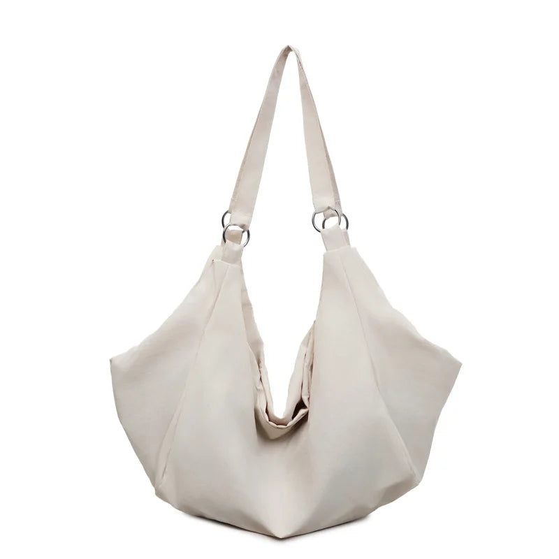 Japan Style Lightweight Shoulder Crossbody Bag Casual Nylon Women Big Bag Simple Student Handbag Fashion Commuting Hobos Bag