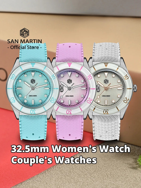 San Martin Official 39mm Guilloche MOP Dial Miyota 90S5 Sport Watch Automatic Mechanical Sapphire Bezel 20 - Visuel 2 | SAMAG