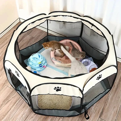 Cat maternity room octagonal pet fence Oxford cloth | SAMAG
