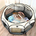 Cat maternity room octagonal pet fence Oxford cloth waterproof andscratch-resistant foldable pet tent cat nest kennel