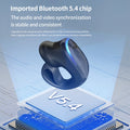 Wireless Bluetooth 5.3 Headset Talking Clip-On Earphone Long Time Wear Ultra Long Battery Life Headphones For iPhone Huawei OPPO