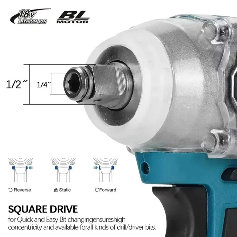 Makita DTW285 Tools Impact Wrench Machine Brushless Cordless Electric High Torque Rechargable For 18V - View 4 | SAMAG