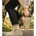 Men's High-Cut Casual Sports Shoes Anti-Slip Wear-Resistant Ankle Boots Outdoor Workwear Footwear for Comfortable Walking
