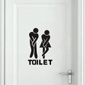 Creative Funny Toilet Wall/Door Stickers Bathroom Decoration Waterproof Decals Vinyl Wallpaper Poster Home Decor The Wall O E0O8