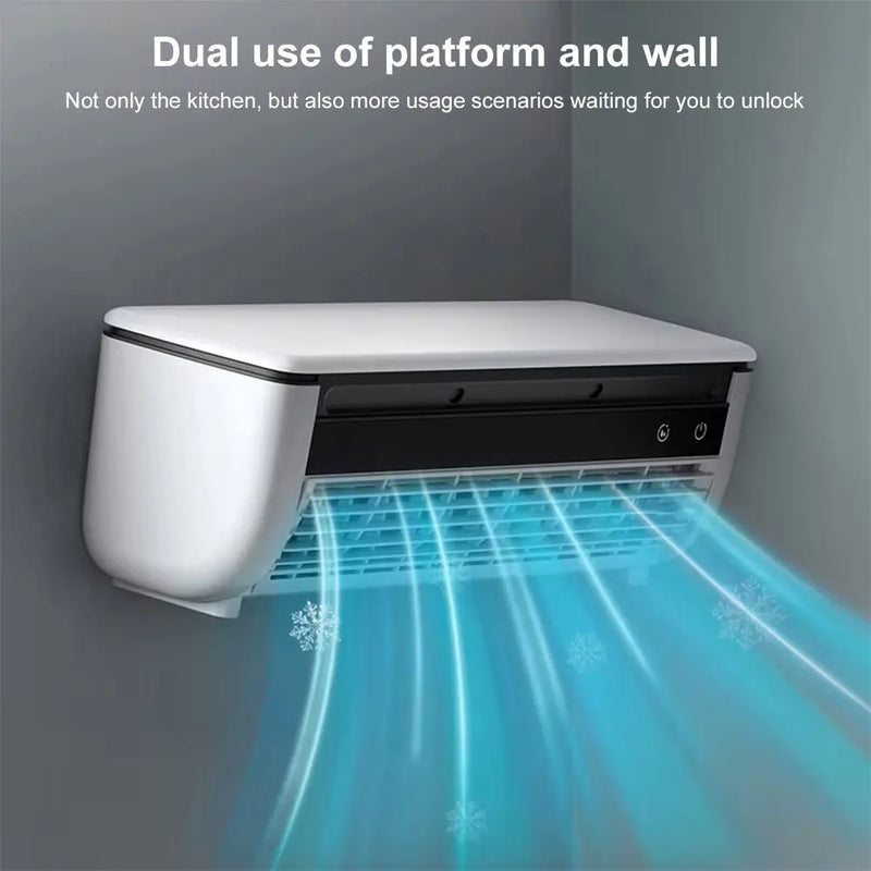 Wall Mount Air Cooling Fan Silent Rechargeable Portable Air Conditioner Fan 3 Speeds Cooling Electric Fan Home Kitchen Bathroom