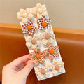 10Pcs/Set Flower Elastic Hair Ties Lovely Boutique Large Flower Rubber Bands Sweet Ponytail Holders Baby Girls Hair Accessories