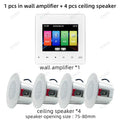 Home Theater Background Music System Audio In Wall Power Amplifier Bluetooths Player Sound TF AUX Control Panel Ceiling Speakers