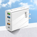 5 Ports 65W USB Type C Fast Charging Charger QC 3.0 Phone Adapter  For iPhone 15 Huawei Xiaomi Samsung EU/US Plug Wall Charger