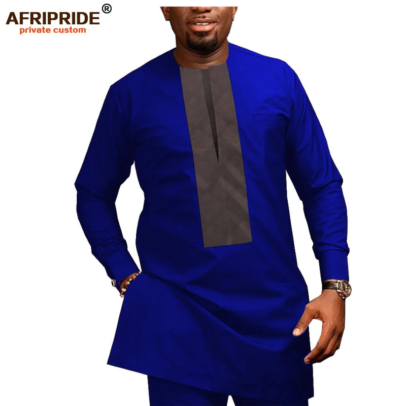 African Men Clothing Casual Tracksuit Dashiki Shirt | SAMAG