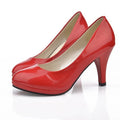 Women's New Fashion Shoes Ladies shallow mouth Leather shoes Elegant Round Toe High heels Female Wedding Party Pumps mujer