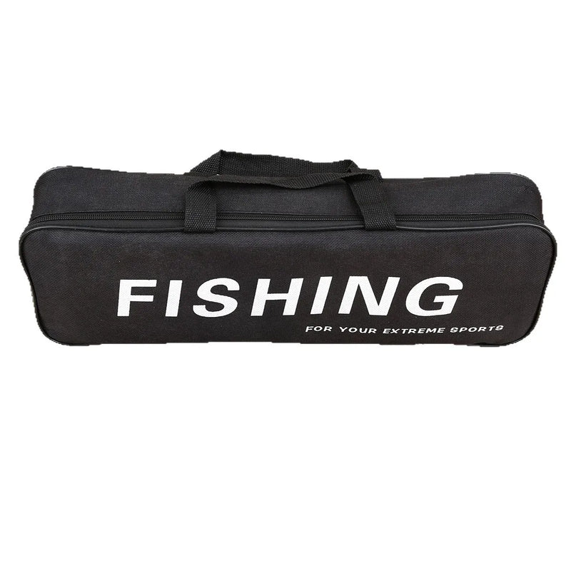 Full Complete Fishing Tackle Combo Kit,5 Sections Lightweight Carbon Fiber Spinning Casting Lure Rod for  Angling