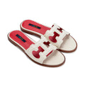 CH Women's Solid Color Slippers for Outings, Exquisite and Fashionable Brand, Versatile Casual Women's Flat Shoes
