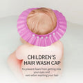 2 Pcs Baby Shower Cap Safety Eye Protection Ear Protection Lightweight Cute Cartoon Baby Bath Protective Cap Shampoo Bath Care